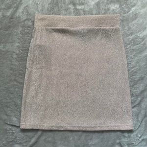 pastel pink glitter skirt